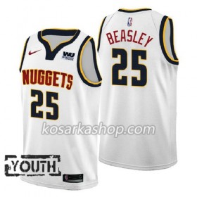 Dres Denver Nuggets Malik Beasley 25 2018-2019 Nike Bijela Swingman - Dječji